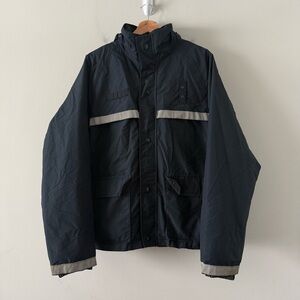 Blauer Waterproof Hooded Reflective Softshell Jacket Mens Large Blue Made in USA